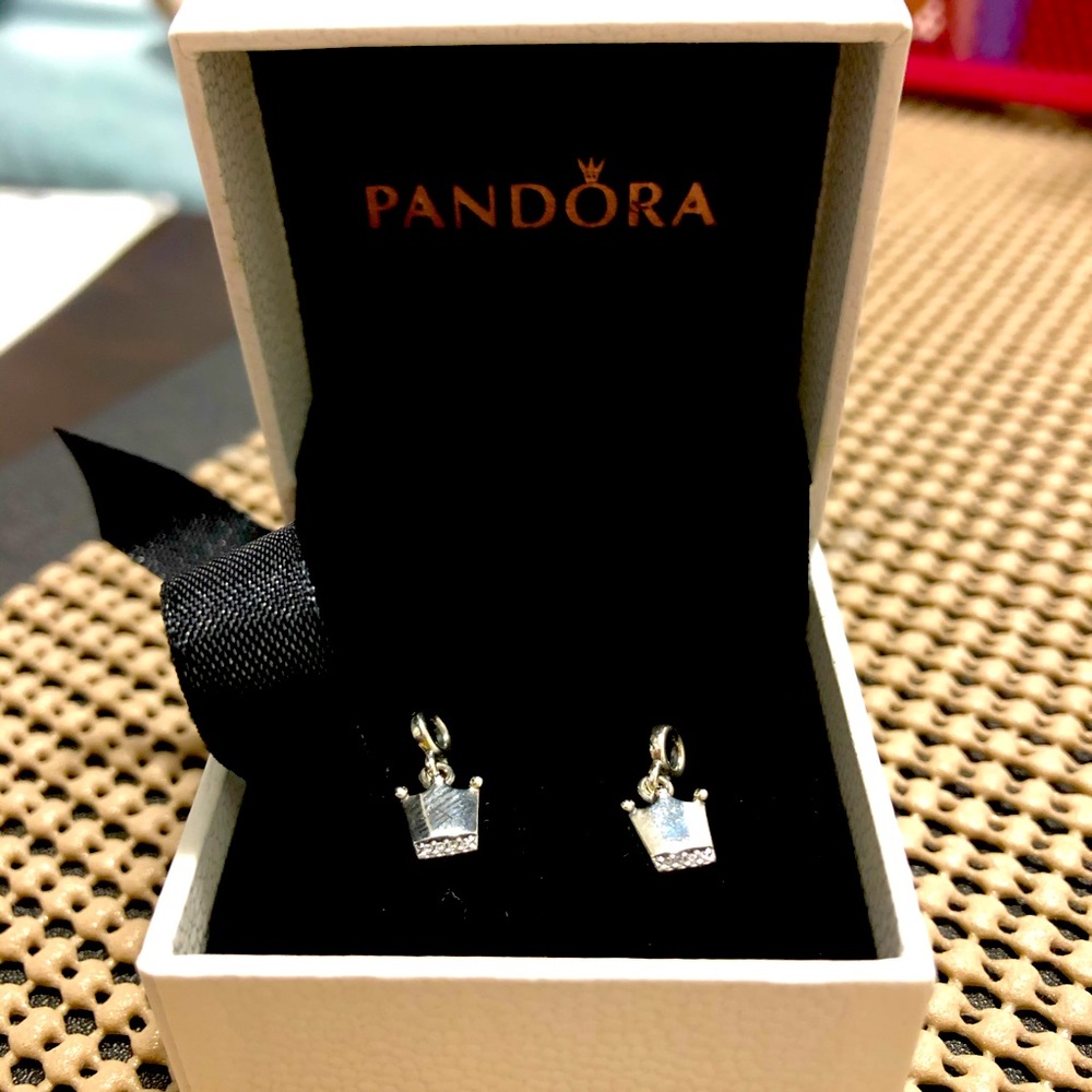 SOLD Pandora Mini Crown Dangle Charm